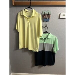 Walter Hagen 11 Majors Polo Mens Short Sleeve Shirt Lot Of 3 Size Medium